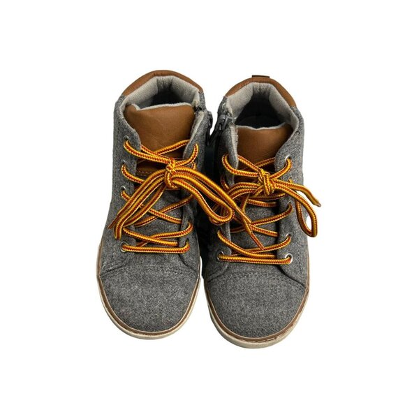 Gap Kids Sz 10 Grey Wool Sneaker Boots - Picture 6 of 10